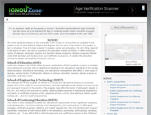 Tablet Screenshot of ignouzone.com